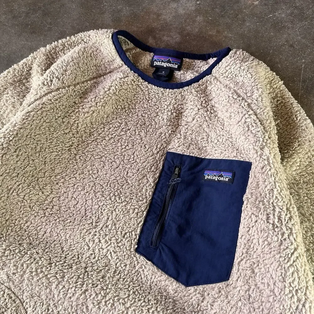 Patagonia Los Gatos Sherpa Fleece Beige Hiking/granola Sweater